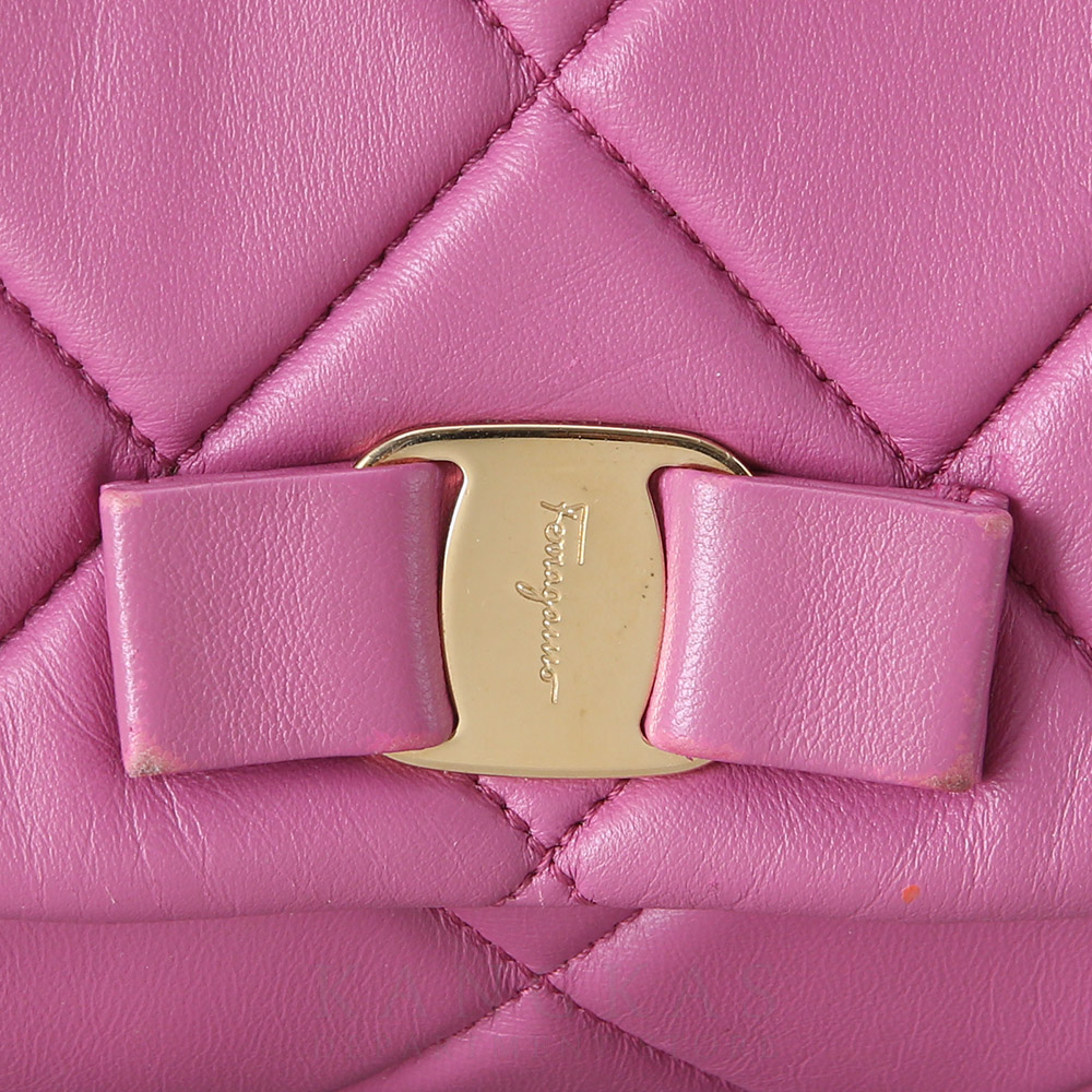 FERRAGAMO(USED)페레가모 바라리본 체인백